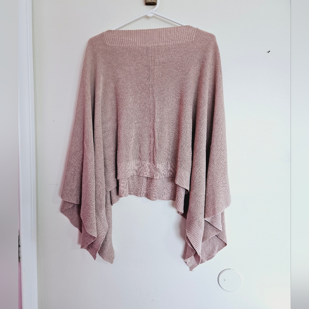 lululemon athletica Dusty Rose Knit Poncho Shrug